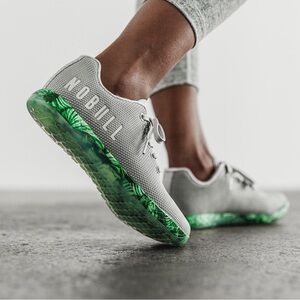 NOBULL Sneakers with Green Pattern - Size M 9.5 / W 11